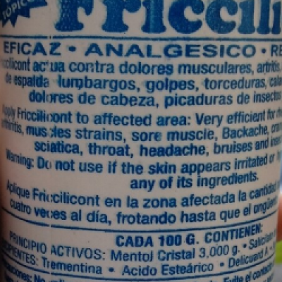 Friccilicont pour toutes les douleurs produit miracles